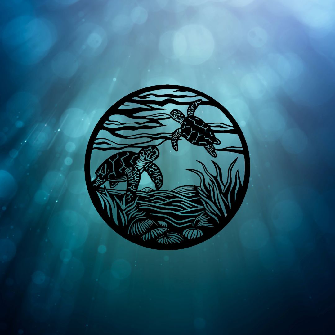 turtles in the ocean wall art turtles in the ocean wall art