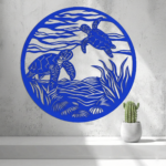 turtles in the ocean wall art – ocean blue (limited drop)