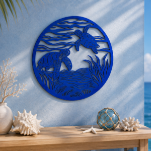 turtles in the ocean wall art – ocean blue (limited drop)