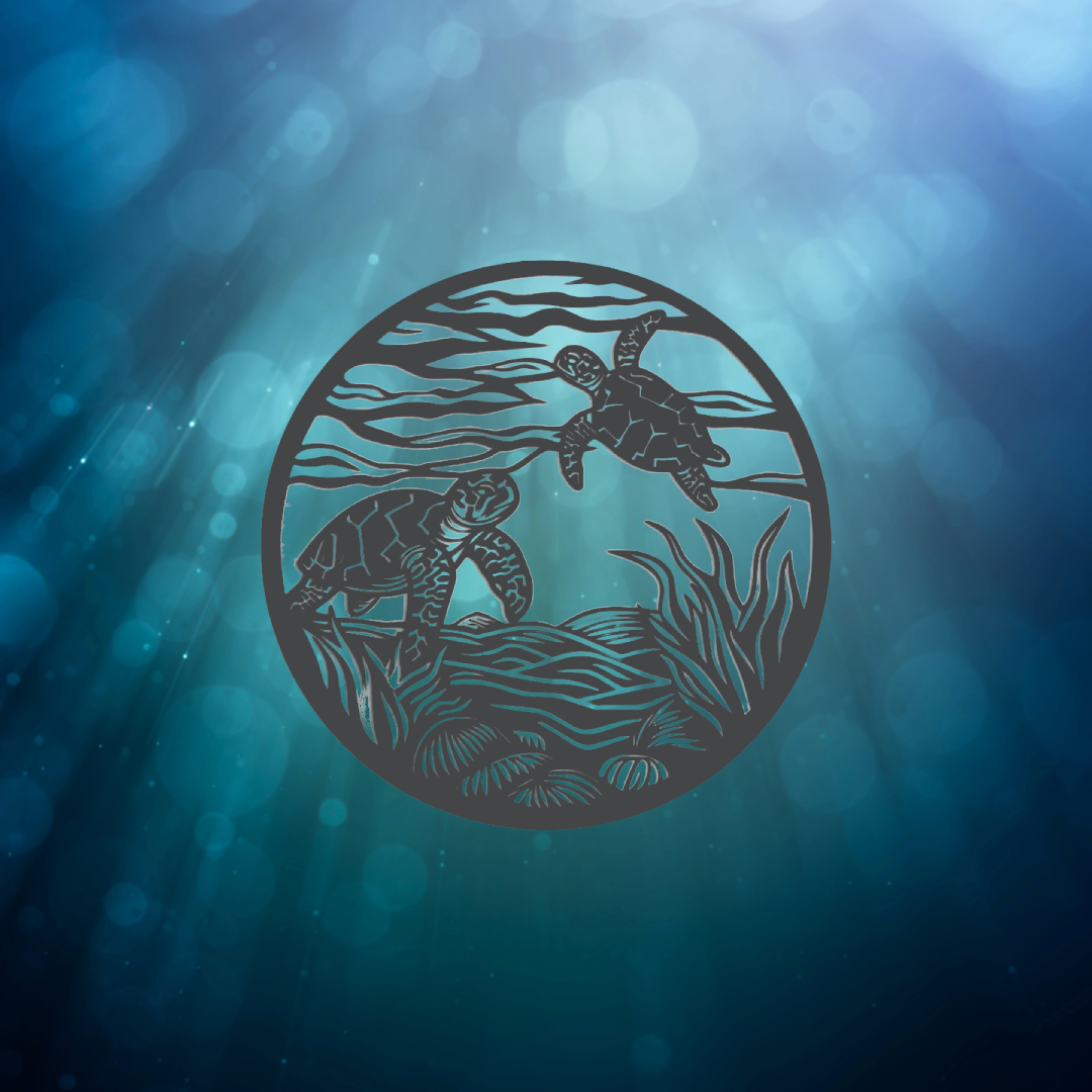 turtles in the ocean wall art turtles in the ocean wall art