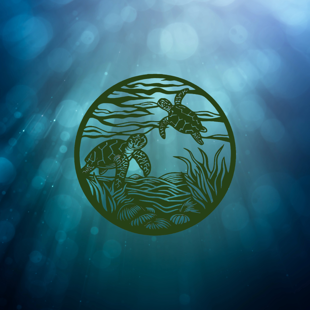 turtles in the ocean wall art turtles in the ocean wall art